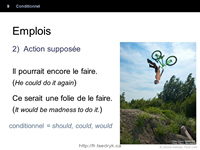 Conditionnel grammaire française