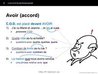 Accord du participe passé grammaire française